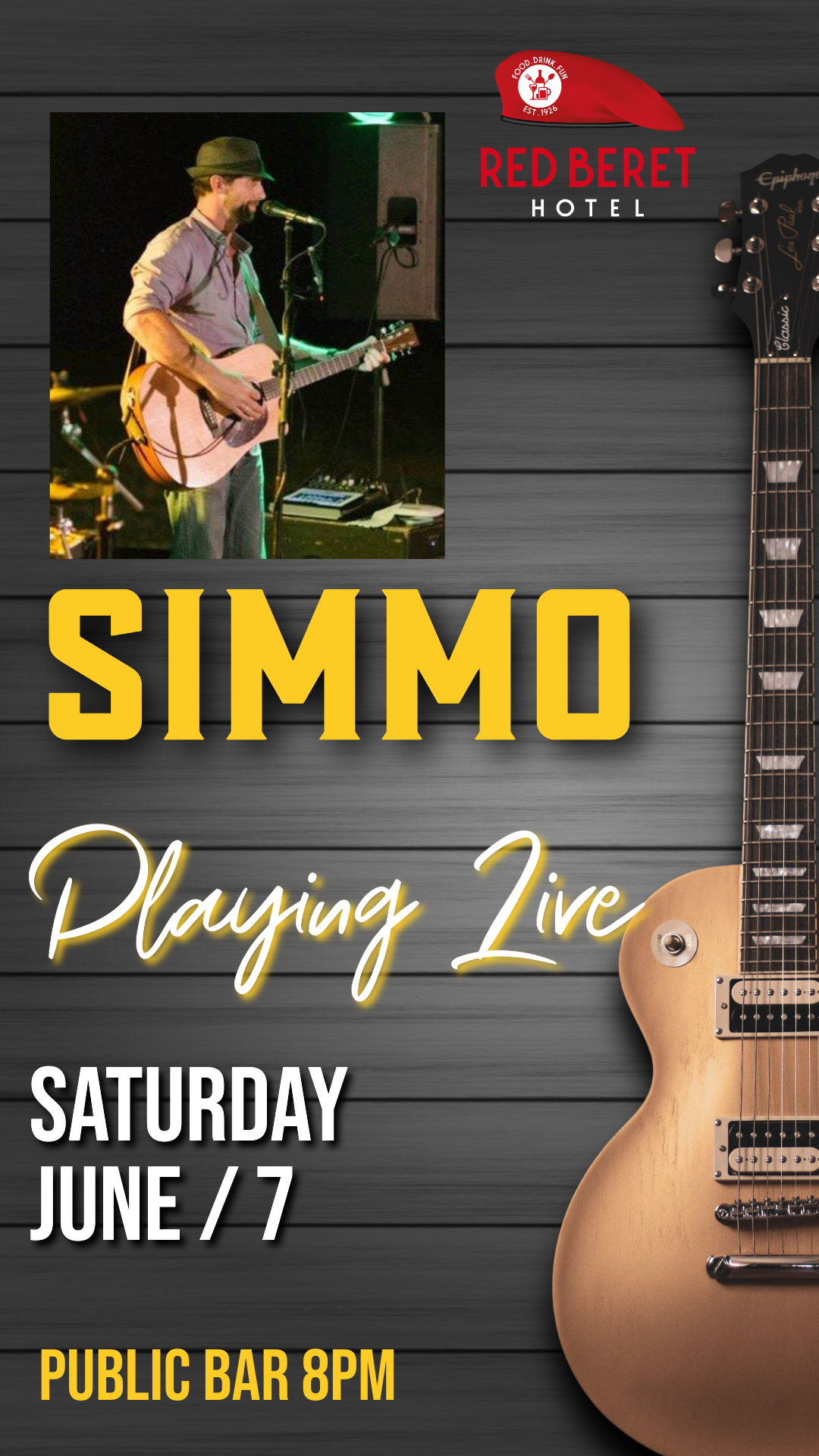 Simmo RB portrait TV screen